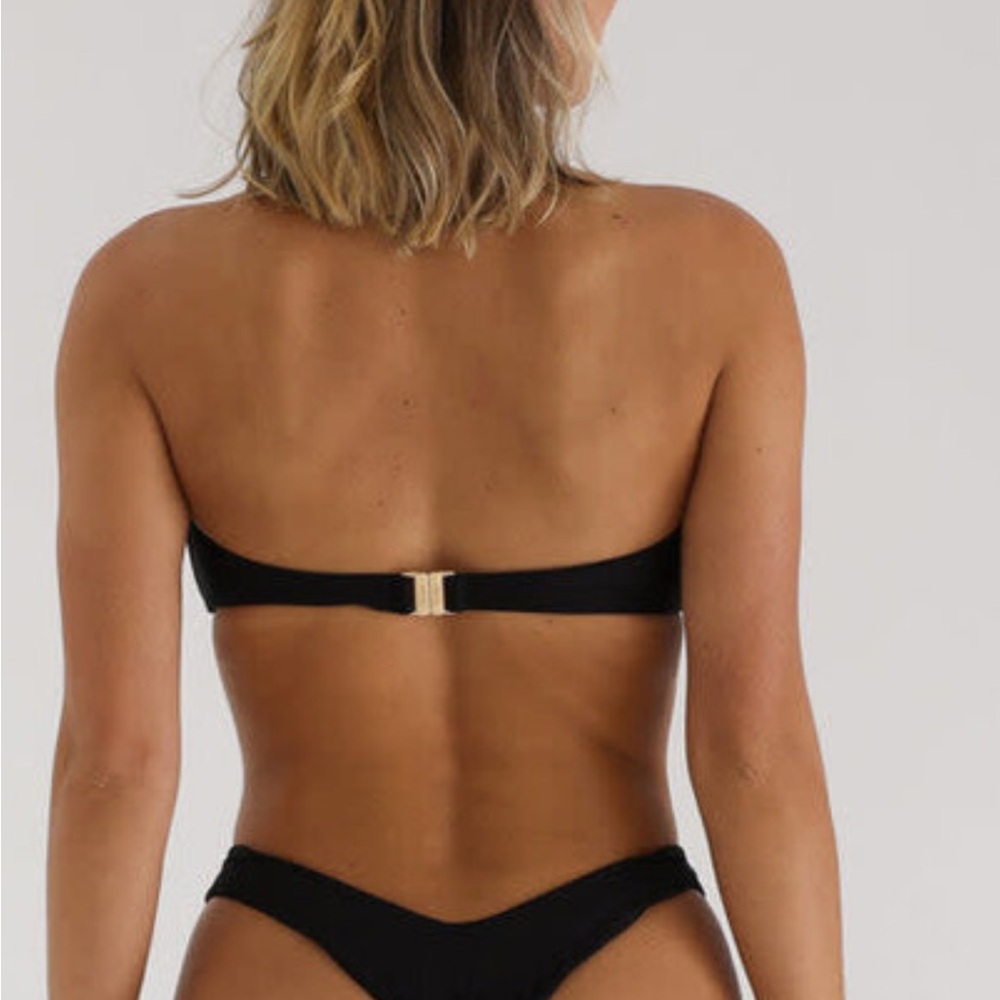 Kulani Kinis Black Bandeau Bikini Set - Picture 2 of 6